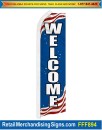 FFF894 Feather Flags 16' Kit Welcome Patriotic Design